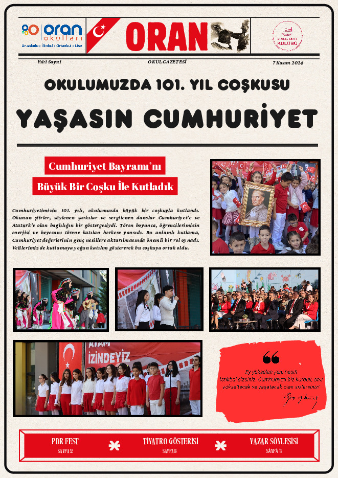 Okul Gazetesi 1. Sayı